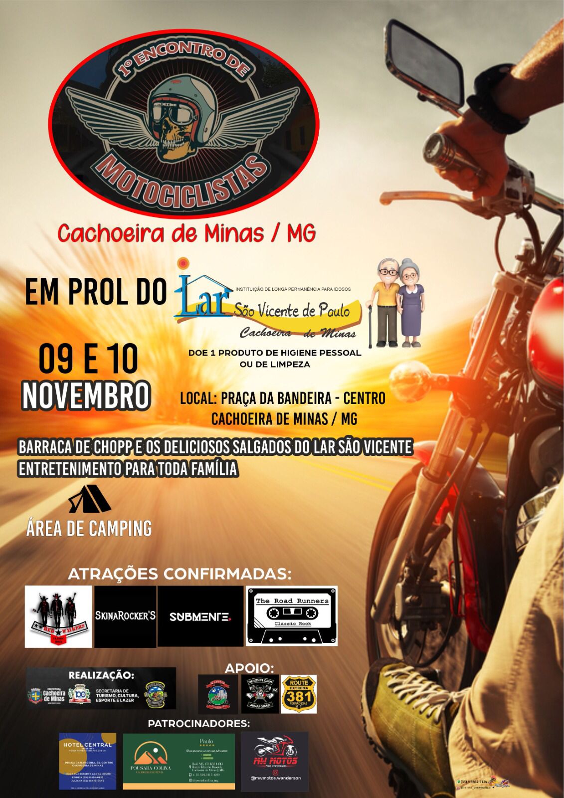 1° ENCONTRO DE MOTOCICLISTAS DE CACHOEIRA DE MINAS