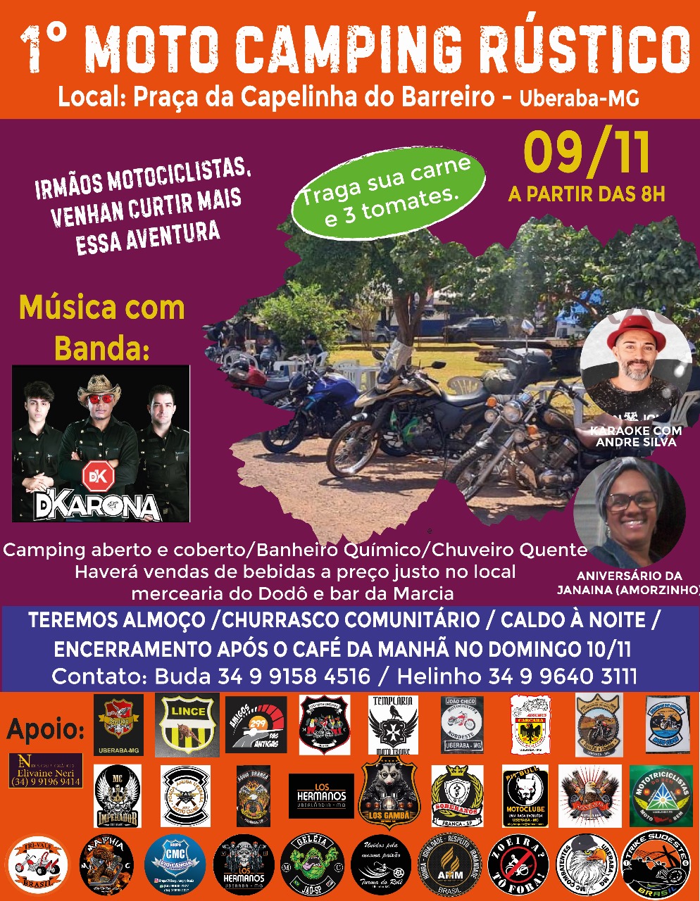 PRIMEIRO MOTO CAMPING RÚSTICO